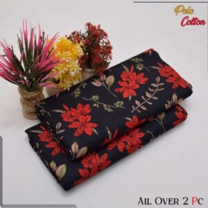 2 Pcs Women’s Unstitched Printed Suit