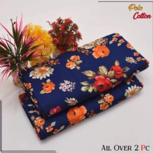 2 Pcs Women’s Unstitched Printed Suit