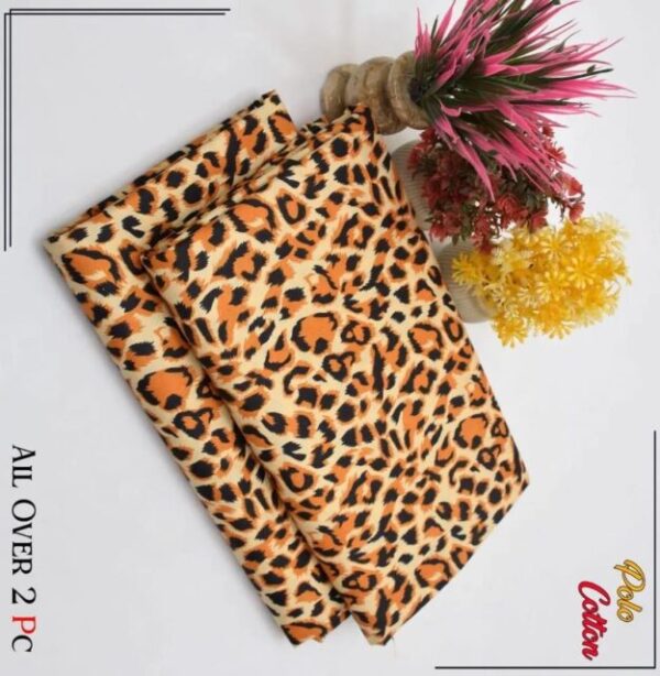 2 Pcs Women's Unstitched Printed Suit