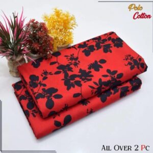 2 Pcs Women’s Unstitched Printed Suit