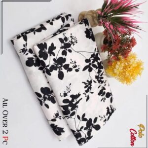 2 Pcs Women’s Unstitched Printed Suit