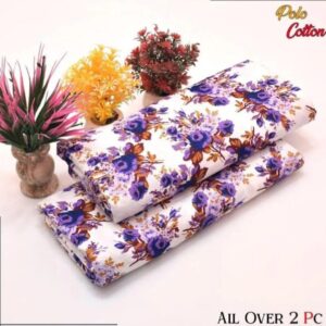 2 Pcs Women’s Unstitched Printed Suit