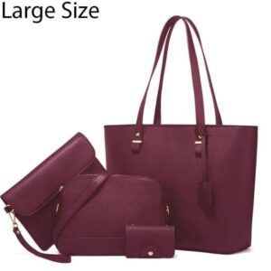 Women’s PU Leather Plain Shoulder Bag