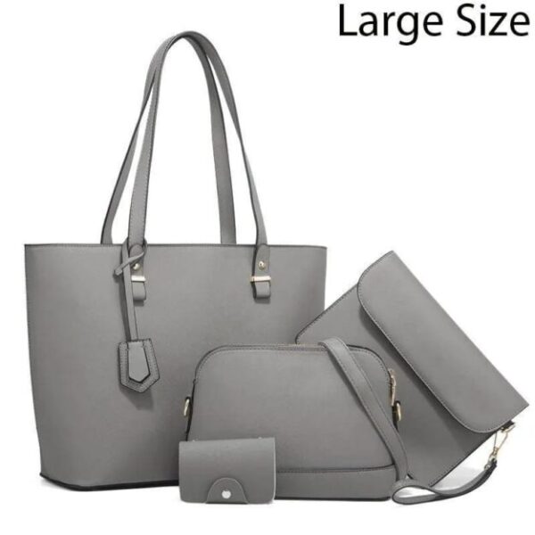Women's PU Leather Plain Shoulder Bag