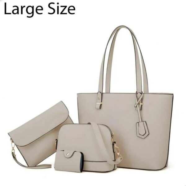 Women's PU Leather Plain Shoulder Bag