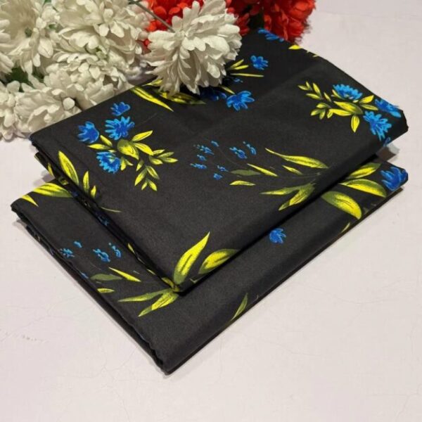 2 Pcs Women's Unstitched Printed Suit