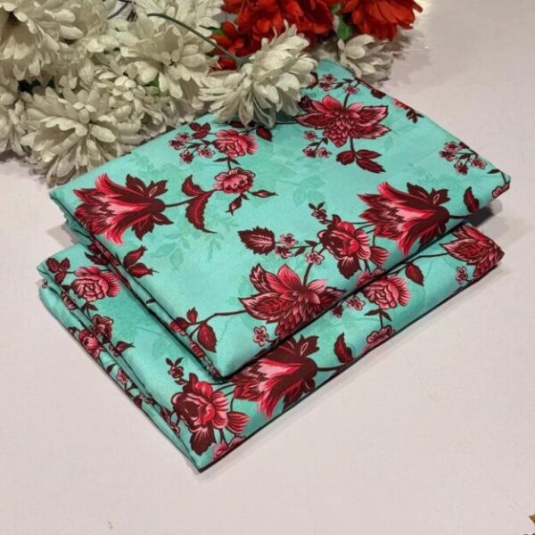 2 Pcs Women's Unstitched Printed Suit