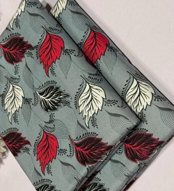 2 Pcs Women's Unstitched Printed Suit