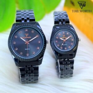 Stylish Unisex Analogue Couple Watches – 2 Pcs