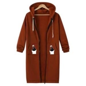 Women’s Extra-Long Zipper Hoodie
