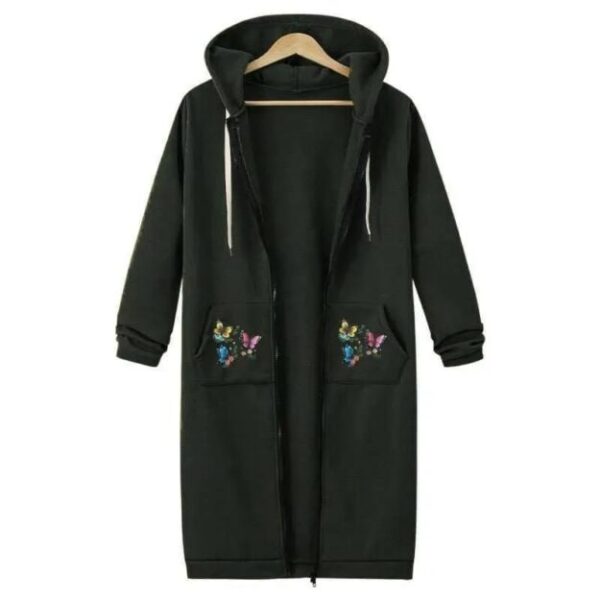 Women's Extra-Long Zipper Hoodie