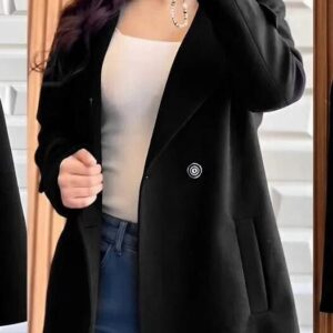 1 Pc Women’s Stitched Fleece Plain Fleece Jacket