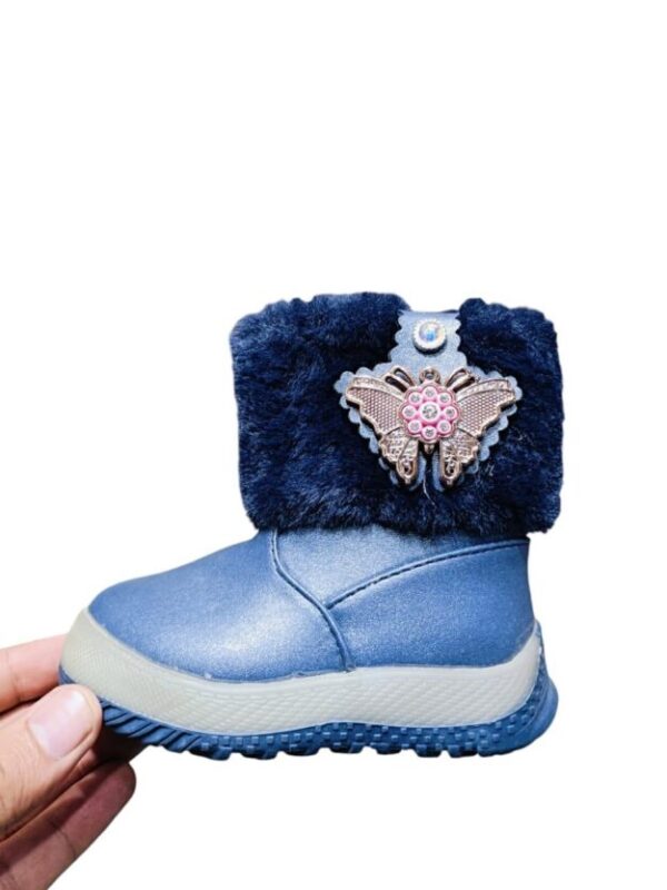 Girls' Blue Rubber Boots - 1 Pair of Stylish Comfort for Little Feet
