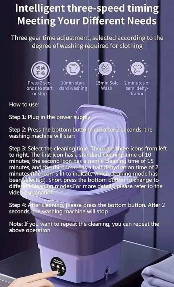 Portable Mini Washing Machine