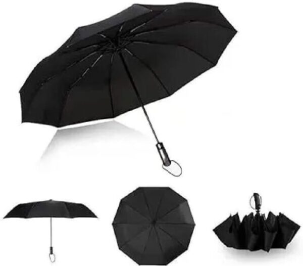 Compact Portable Umbrella - 1 Pc Weather-Resistant Polyester