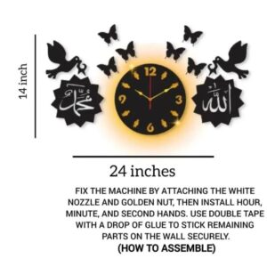 Backlight Wall Clock Analogue Wall Clock