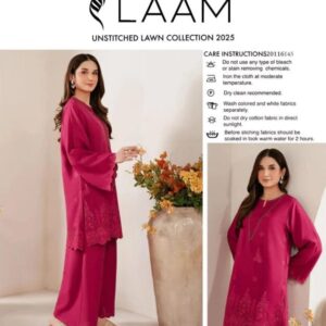 2 Pcs Women’s Unstitched Chikankari Embroidered Suit