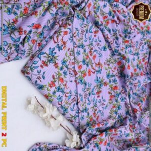 2 Pcs Women’s Unstitched Printed winter Suit