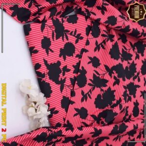 2 Pcs Women’s Unstitched Printed winter Suit