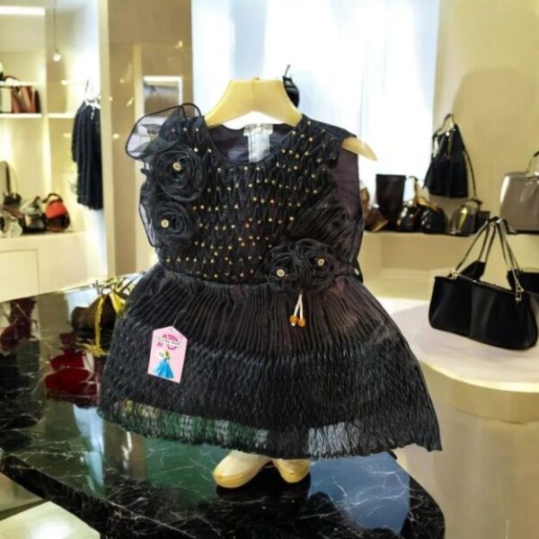 Stylish Collection Fancy 2 Pcs Girl Frock Wedding Party Wear