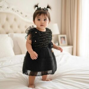 Stylish Collection New Baby Girl Fancy Frock Wedding Party Wear