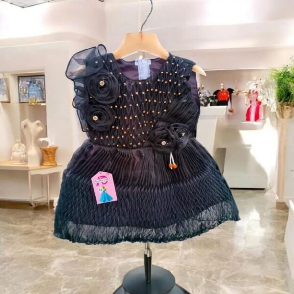 Stylish Collection Fancy 2 Pcs Girl Frock Wedding Party Wear