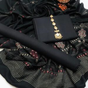 3 Pcs Women’s Unstitched Plain Suit