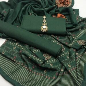 3 Pcs Women’s Unstitched Plain Suit