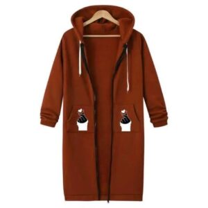 Women’s Extra-Long Zipper Hoodie