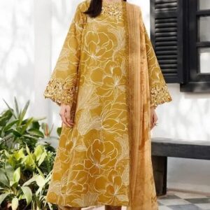 3 Pcs Women’s Unstitched Printed Suit