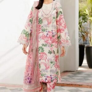 3 Pcs Women’s Unstitched Printed Suit