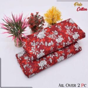 2 Pcs Women’s Unstitched Printed Suit