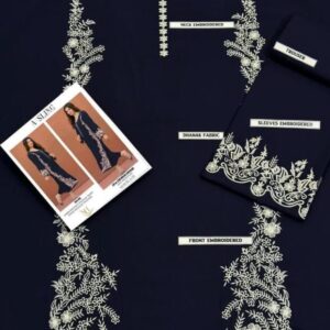 2 Pcs Women’s Unstitched Embroidered Suit