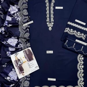 3 Pcs Women’s Unstitched Embroidered Suit
