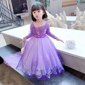 2021 New Children’s Western Style Baby Girl Frozen Dress
