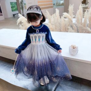 Autumn and Winter Frozen Princess Aisha Dress