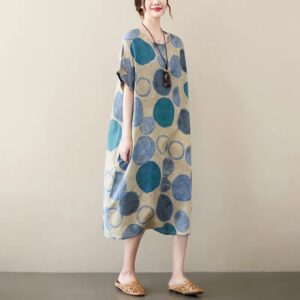 cotton and linen vintage flower artistic