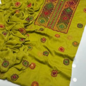 2 Pcs Women’s Unstitched Hand Work Suit