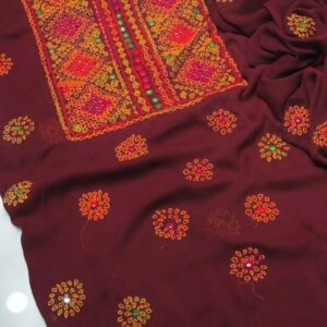 2 Pcs Women’s Unstitched Hand Work Suit