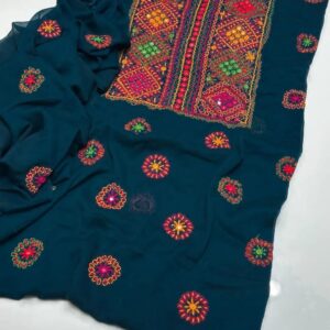 2 Pcs Women’s Unstitched Hand Work Suit