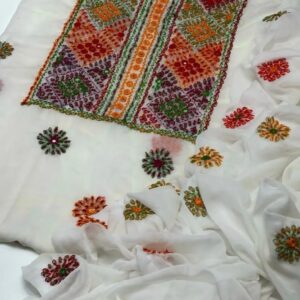 2 Pcs Women’s Unstitched Hand Work Suit