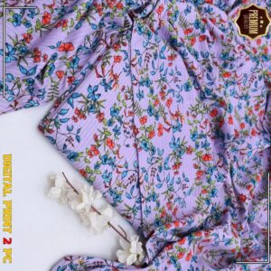 2 Pcs Women’s Unstitched winter Printed Suit