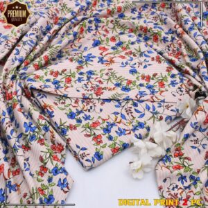 2 Pcs Women’s Unstitched winter Printed Suit