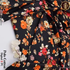 2 Pcs Women’s Unstitched winter Printed Suit