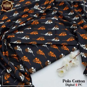 2 Pcs Women’s Unstitched winter Printed Suit