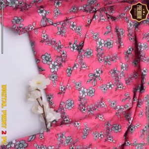 2 Pcs Women’s Unstitched winter Printed Suit