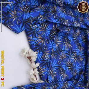 2 Pcs Women’s Unstitched winter Printed Suit