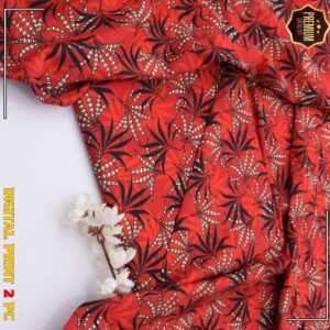 2 Pcs Women’s Unstitched winter Printed Suit