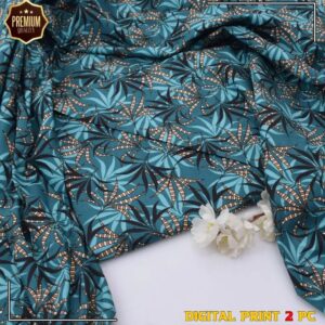 2 Pcs Women’s Unstitched winter Printed Suit