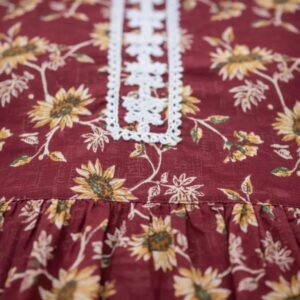 SbyS Presents 2 Pcs Women’s Winter Khaddar Printed Frock And Trouser
